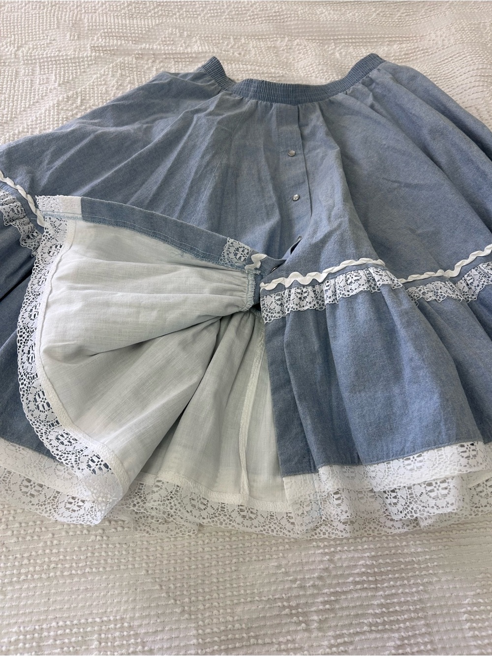 Vintage Ruffle circle skirt - Picture 3 of 8